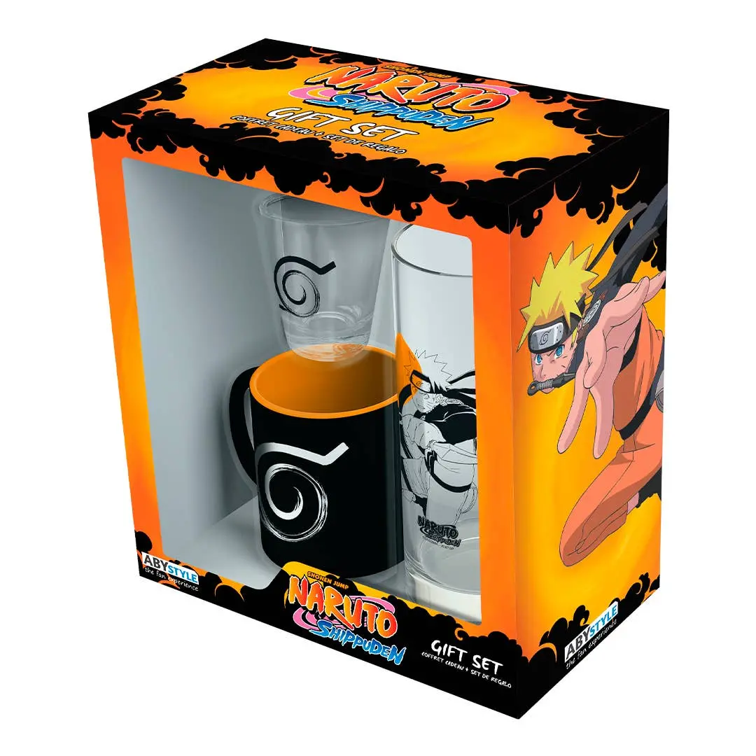 Naruto Shippuden Shot Glass, Espresso Mug And Glass Gift Set 1