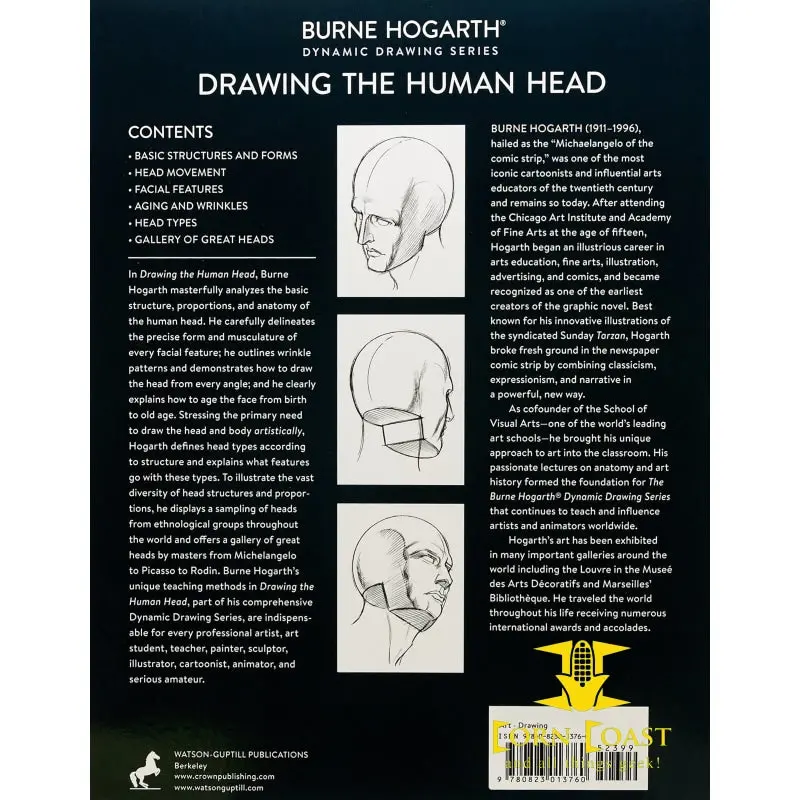 Drawing The Human Head Paperback Dynamic Drawing Series Burne Hogarth 2