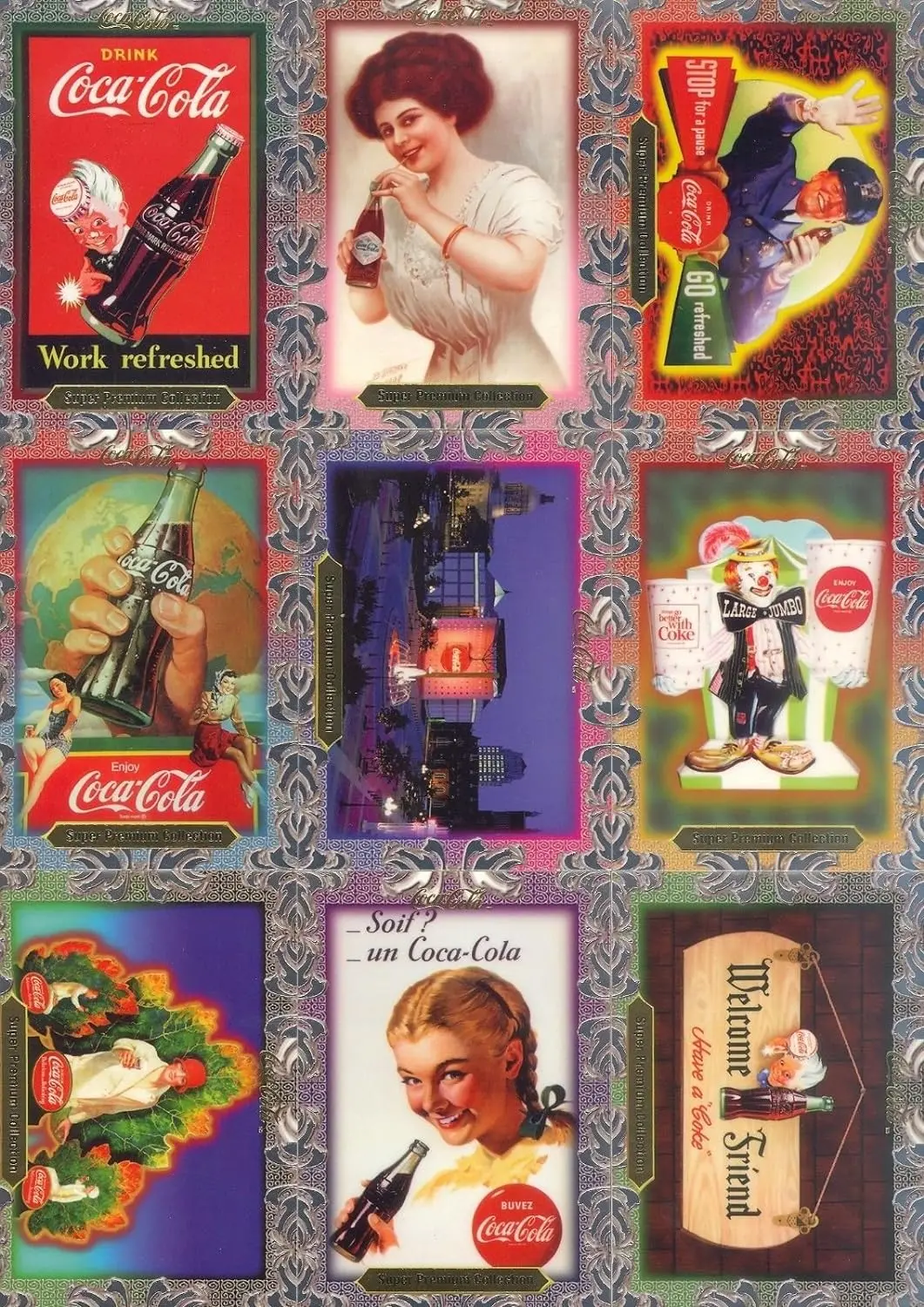 Coca-Cola Super Premium Complete Trading Card Set 1
