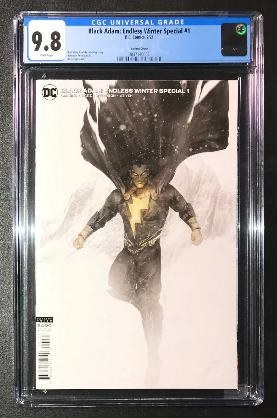 Black Adam: Endless Winter Special #1 Card Stock Variant Edition Cgc 9.8 1