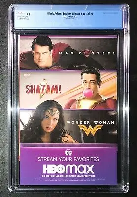 Black Adam: Endless Winter Special #1 Card Stock Variant Edition Cgc 9.8 2
