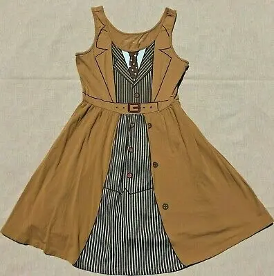 Doctor Who 10Th Doctor/ David Tennant Costume A Line Dress Xl 1