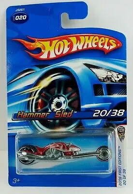 Hot Wheels Red Hammer Sled 20/38 #20 1