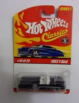 Hot Wheels Classics Black 1963 T-Bird #13/25 1