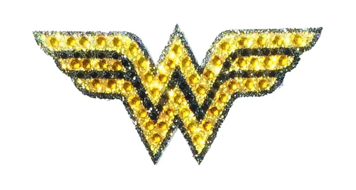 Dc Heroes Crystal Wonder Woman Logo Decal 1