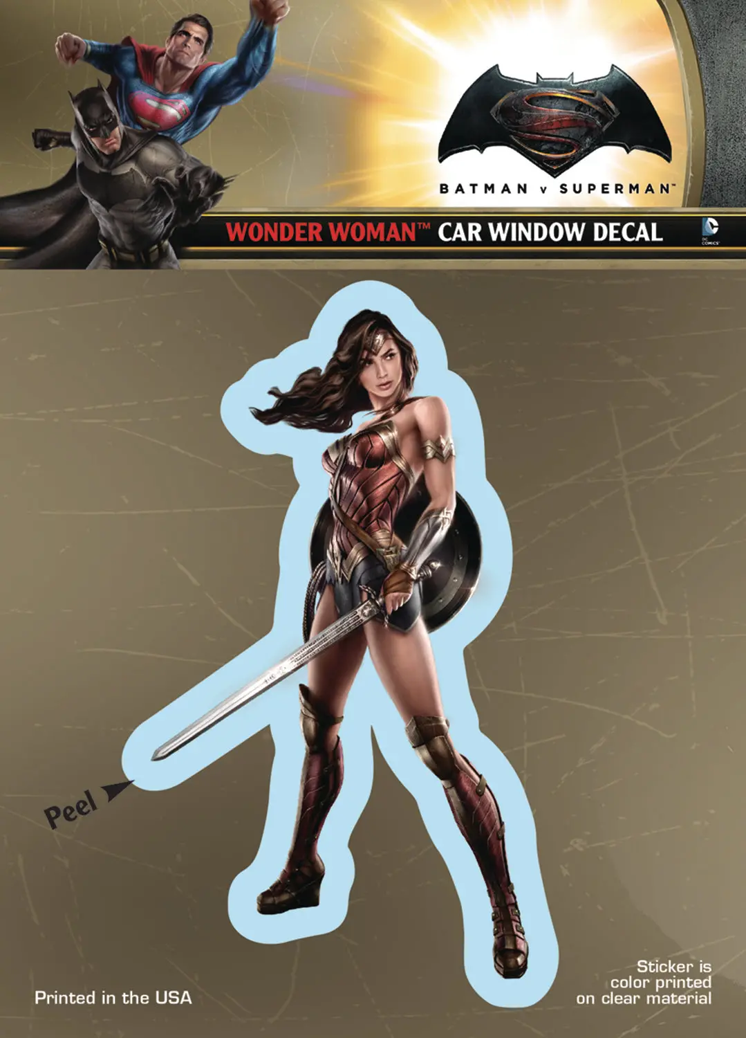 Batman V Superman Wonder Woman Decal 1