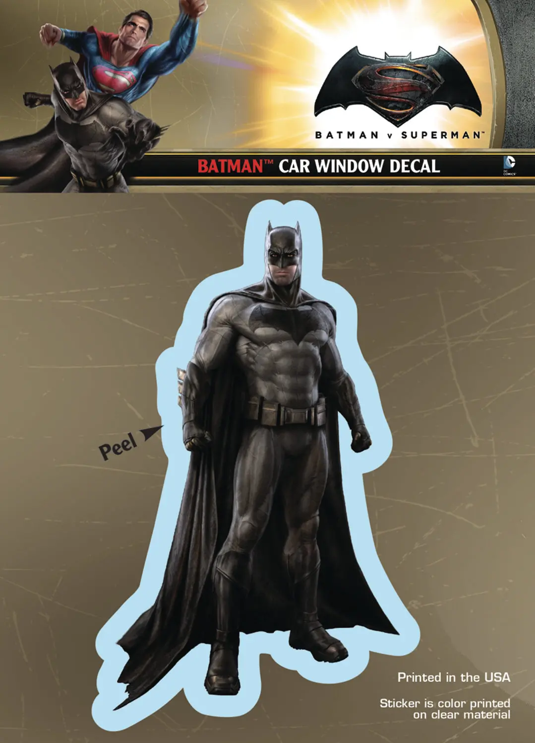 Batman V Superman Batman Decal 1