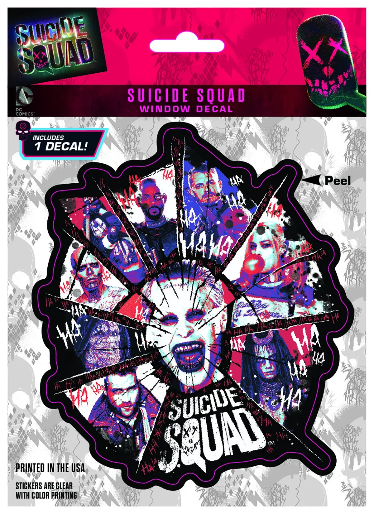 Suicide Squad Character Logo Vinyl Decal 1