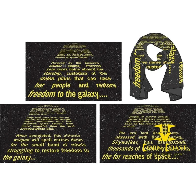 Star Wars Episode 6 Opening Credit Crawl Px Scarf 1