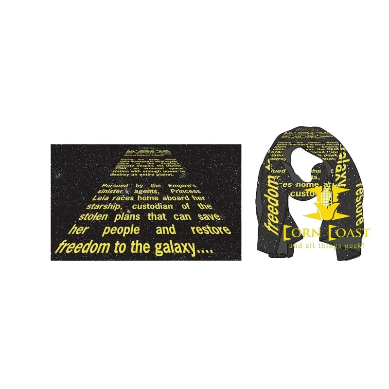 Star Wars Ep4 40Th Ann Opening Crawl Scarf W/Lapel Pin 1