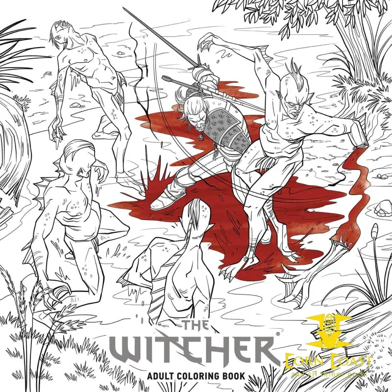 Witcher Adult Coloring Book Tp 1