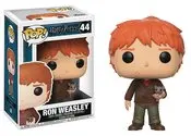 Pop Harry Potter Series 4 Ron Weasley W/ Scabbers Vinyl Fig 1