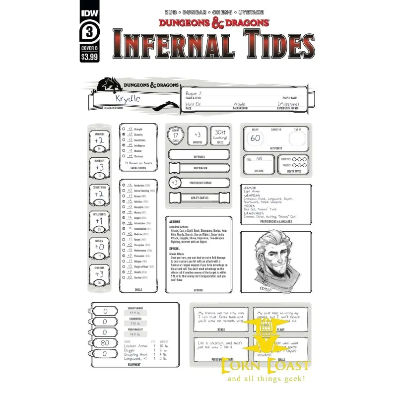 Dungeons & Dragons Infernal Tides #3 (Of 5) Cvr B Character Nm 1