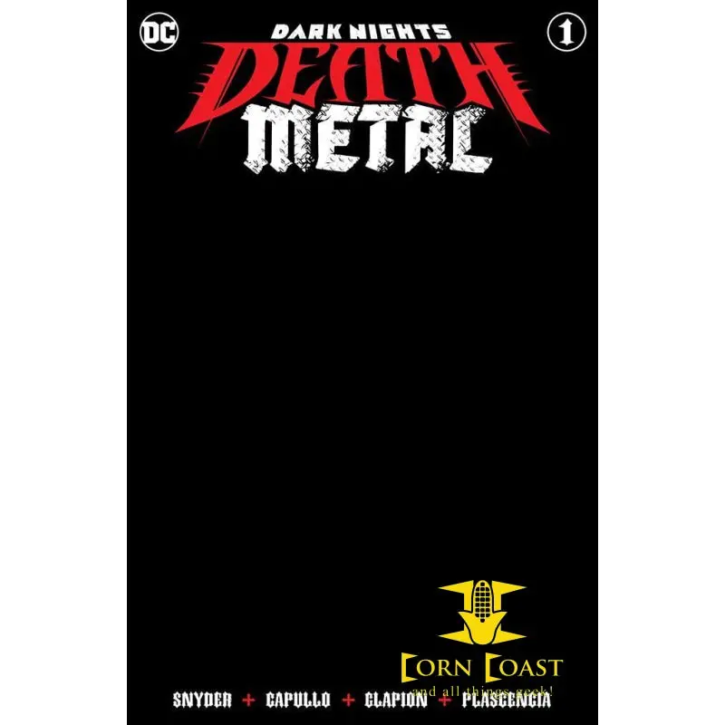 Dark Nights Death Metal #1 (Of 6) Black Blank Var 1