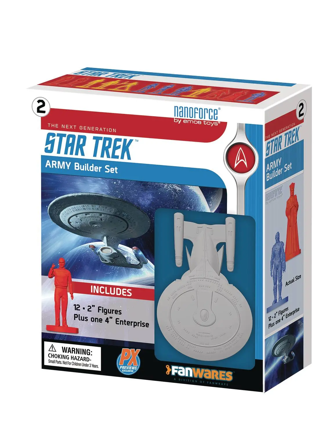Nanoforce Star Trek Tng Px Army Builder Figure Boxed Set 1