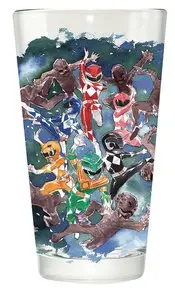 Power Rangers Ranger Watercolor Px Pint Glass 1