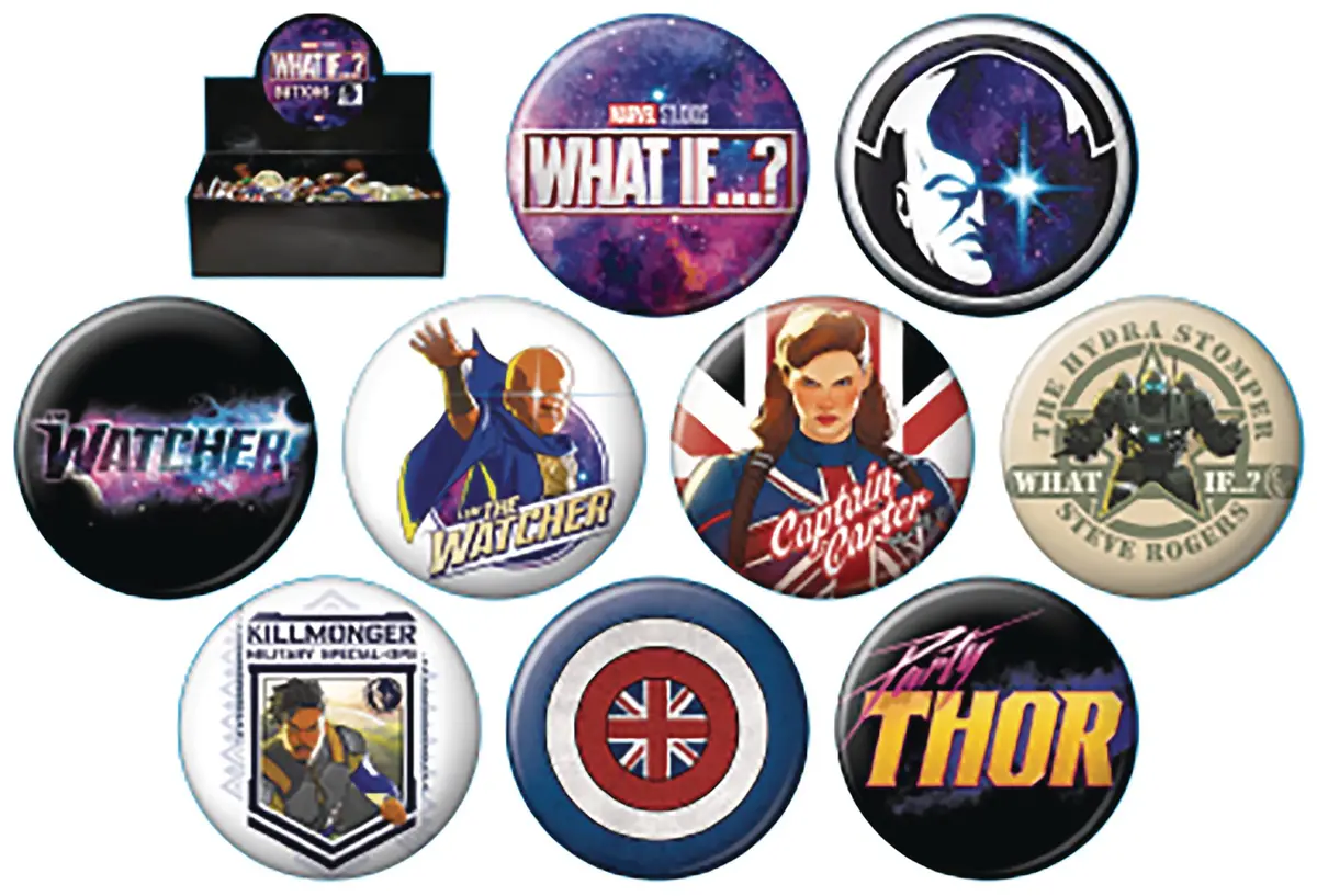 Marvel What If Button Pin 1