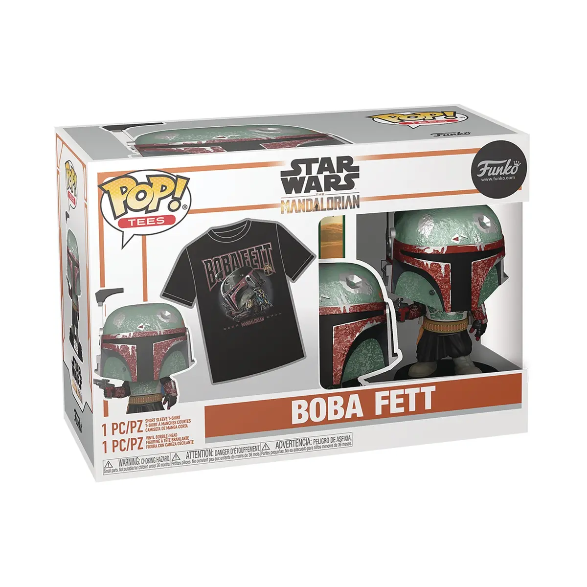 Pop & Tee Star Wars Boba Fett Vin Fig T/S Xl 1