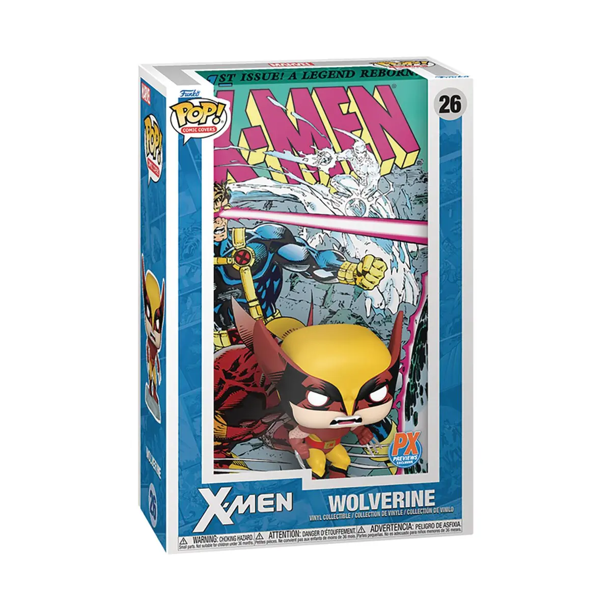 Pop Comic Cover Marvel X-Men Wolverine Px Vin Fig - Damaged 1