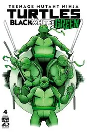 Tmnt Black White & Green (Vol 1) #4 (Of 4) Cvr B Garbett Nm 1