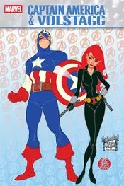 Captain America & Volstagg (Vol 1) #1 Brooks Animated-Style Var Nm 1