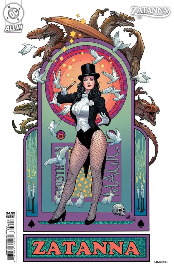 Zatanna #6 (Of 6) Cover B Frank Cho Variant Nm 1