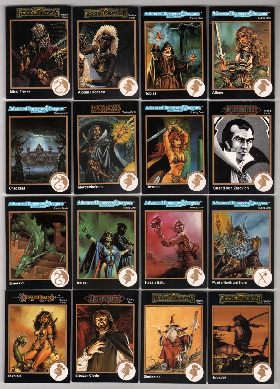 1991 Tsr Advanced Dungeons And Dragons Complete Card Set 1