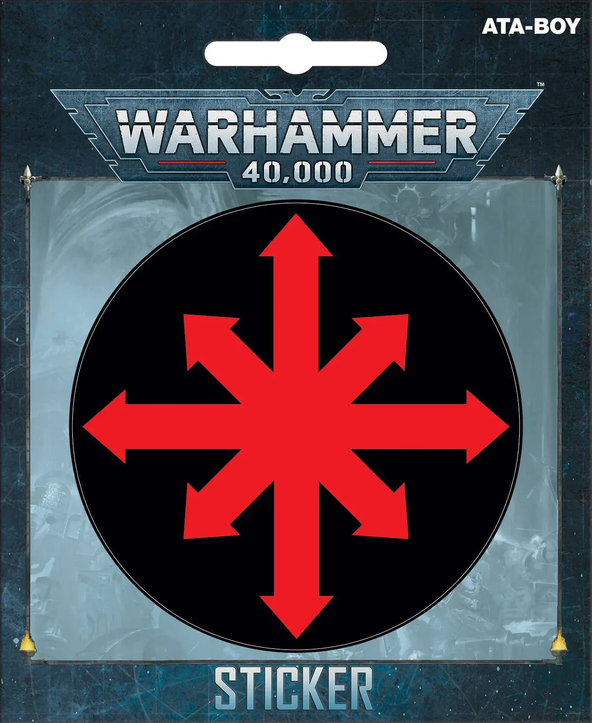 Warhammer 40K Chaos Star Sticker 1