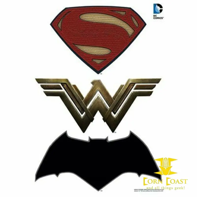 Batman V Superman: Dawn Of Justice Logos Car Graphics Set 1