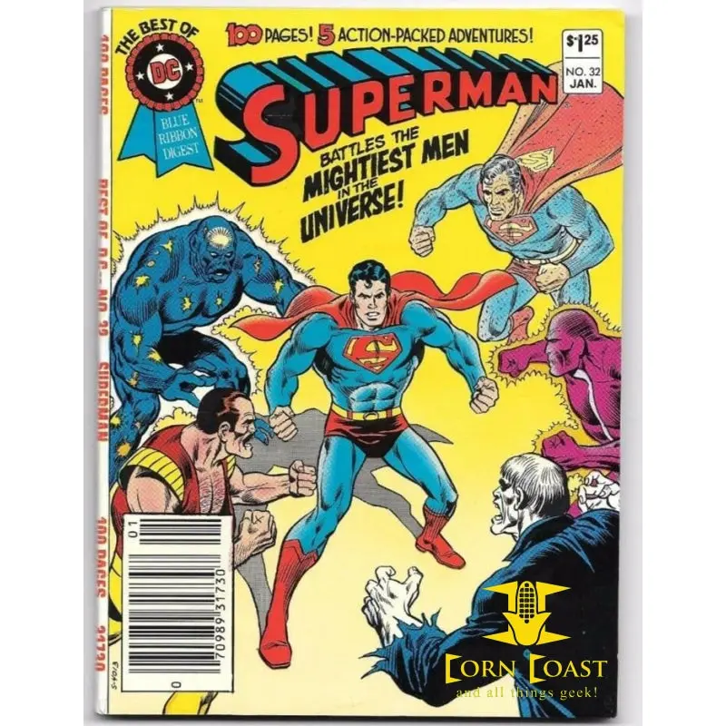 Best Of Dc #32 Superman Battles The Mightiest Men In The Universe 1983 Digest 1