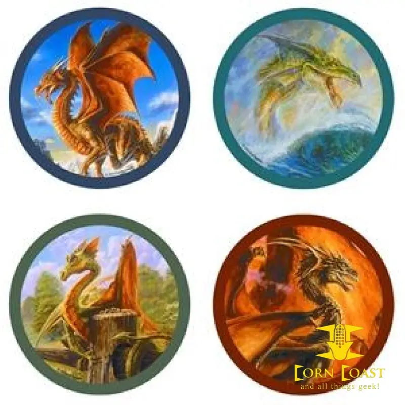 Bob Eggleton Dragons Coaster Set 2