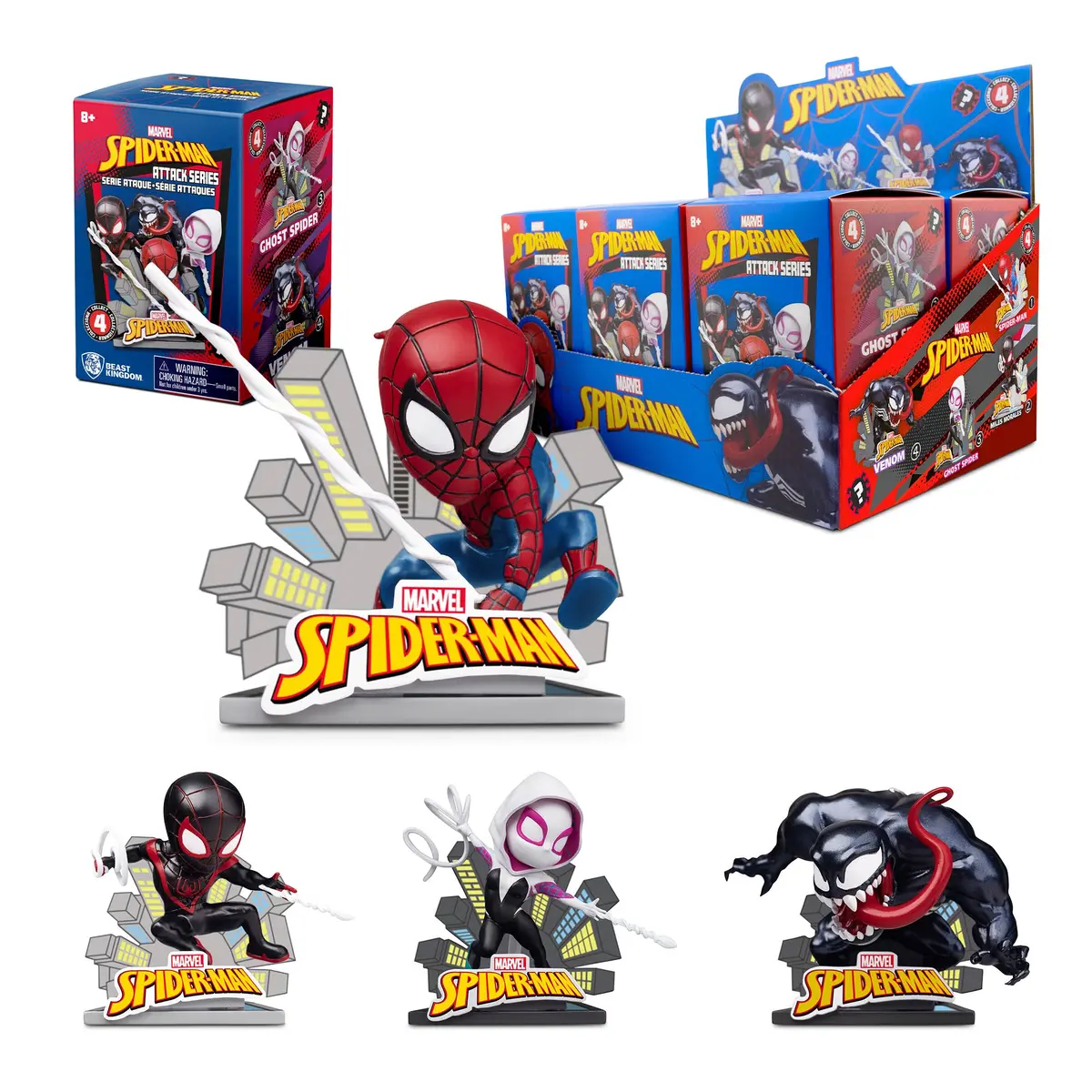 Marvel Spider-Man Attack Series Hero Box - Blind Box Cdu 1