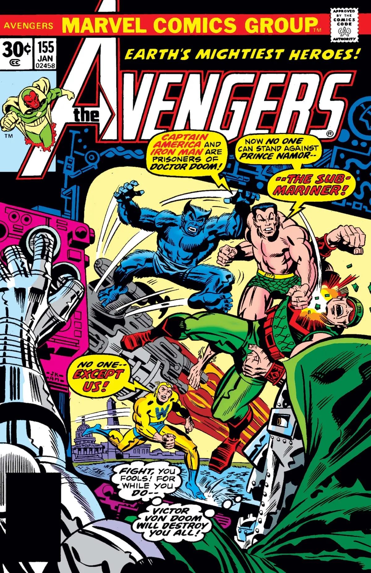 The Avengers (Vol 1) #155 Vf 1