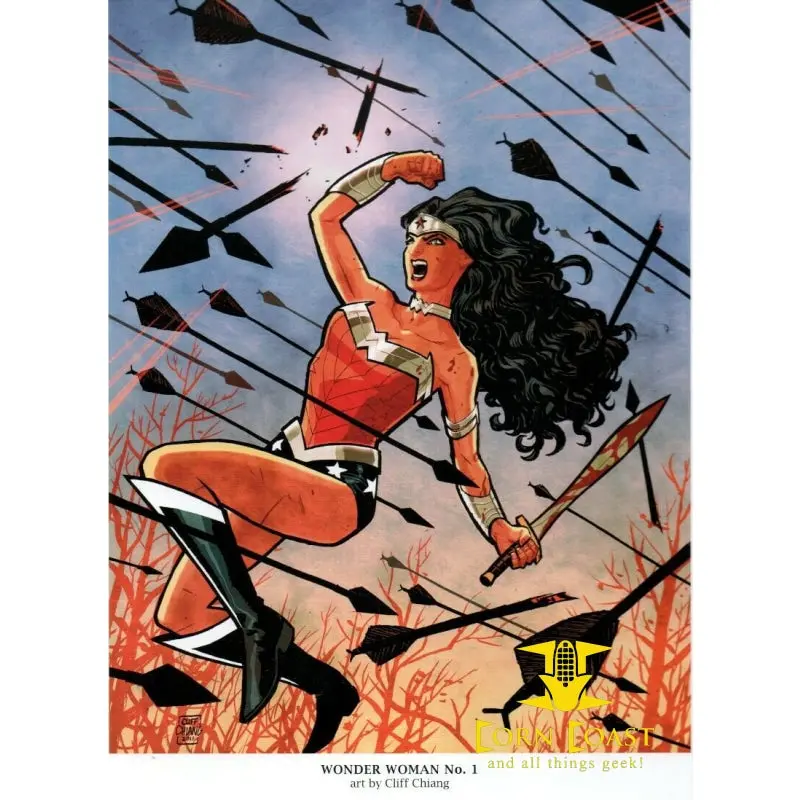 Cliff Chiang Wonder Woman 1 Dc New 52 Portfolio Plate 2011 Framed 1