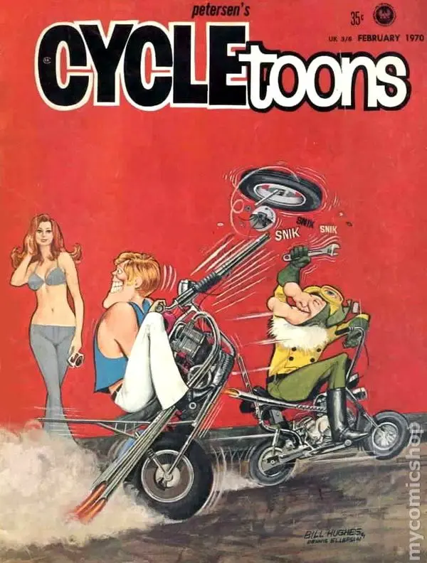 Petersen's Cycletoons Feb 1970 Vg 1