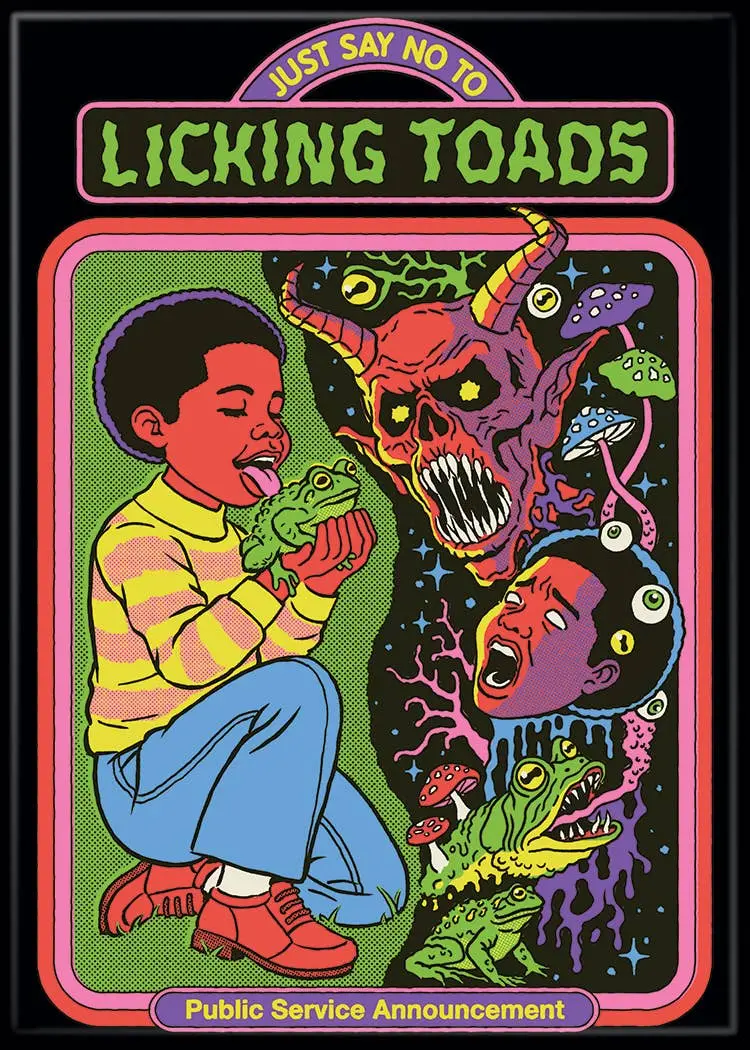 Steven Rhodes Licking Toads Magnet 1