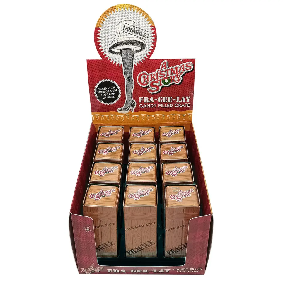 A Christmas Story- Fra-Gee-Lay Crate Candy Tin 1