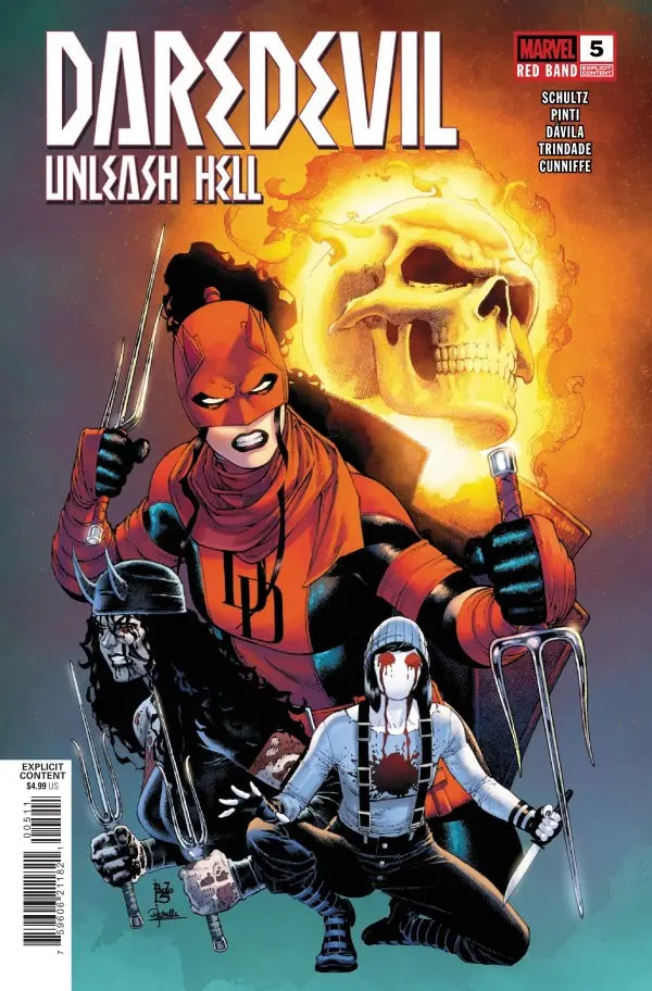Daredevil Unleash Hell Red Band (Vol 1) #5 (Of 5) (Polybag) Nm 1
