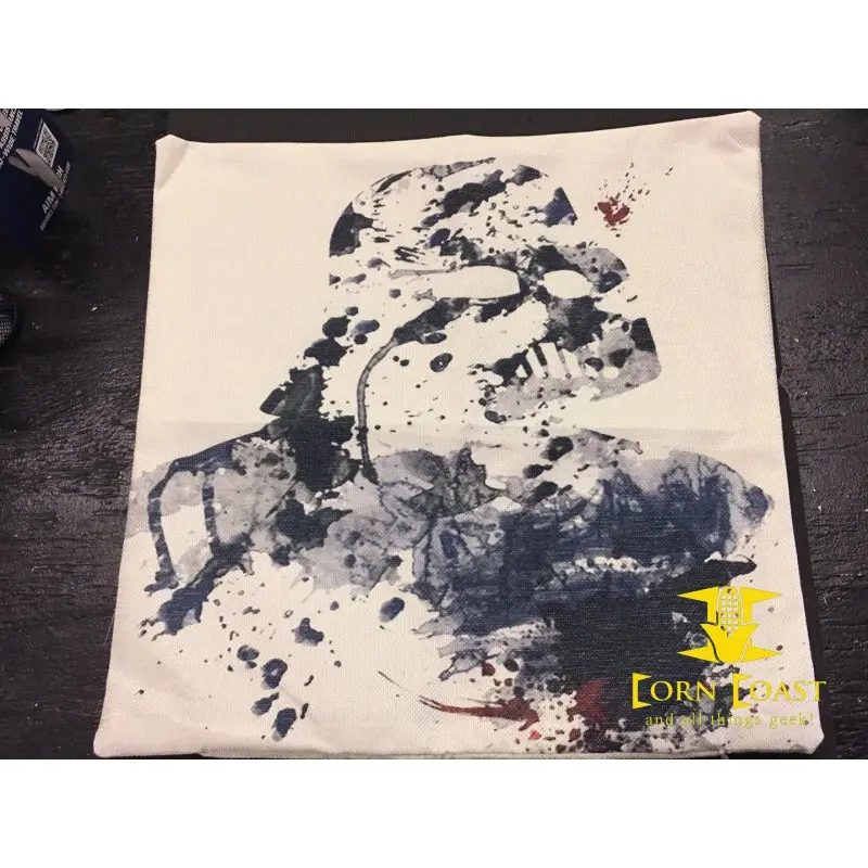 Darth Vader Watercolor Square Pillowcase 1
