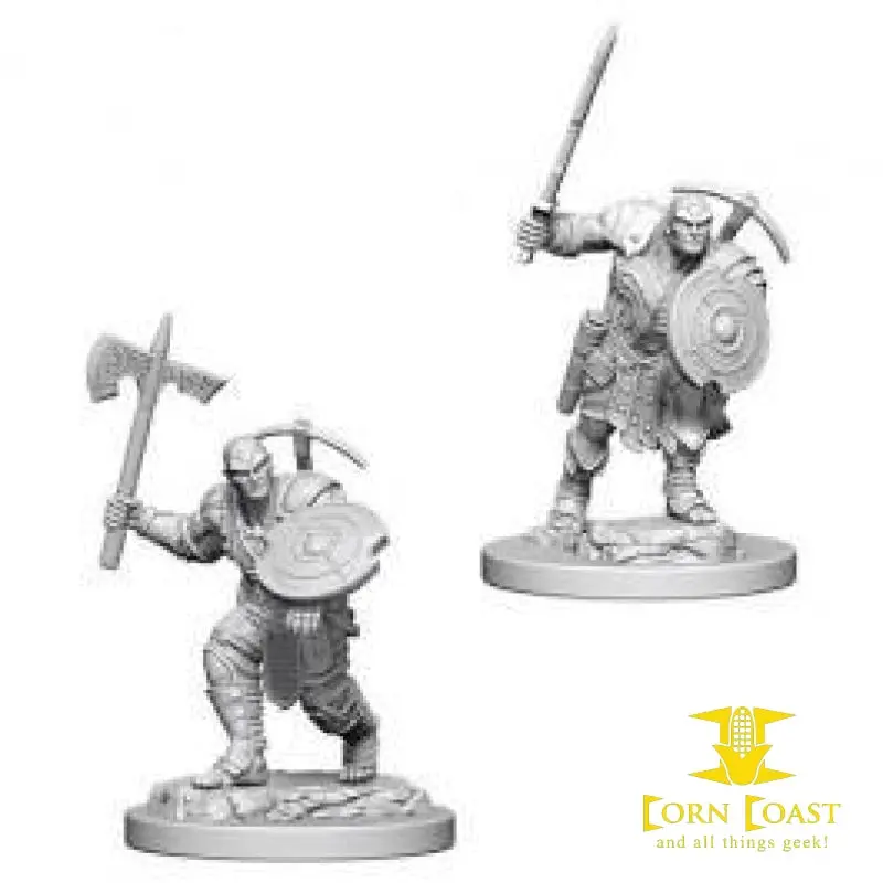 D&D Mini- Earth Genasi Male Fighter 1