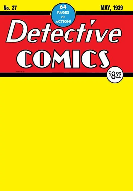 Detective Comics (Vol 1) #27 (May 1939) Re-Issue 2024 Blank Cvr 1
