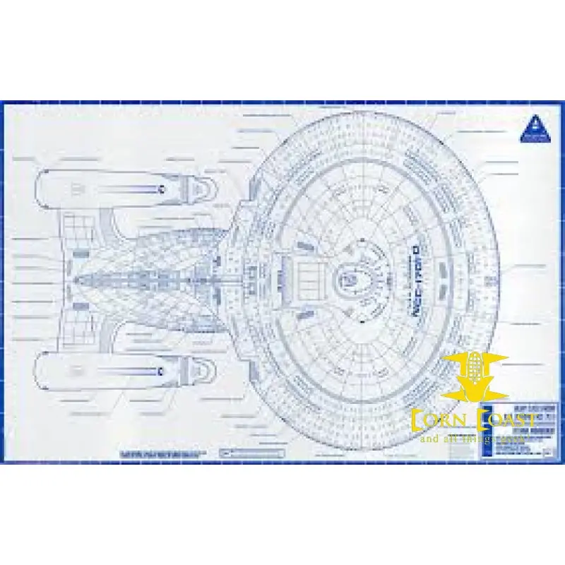 Star Trek: The Next Generation U. S. S. Enterprise Ncc-1701-D Blueprints 2