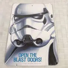 "Open The Blast Doors" Stormtrooper Cardboard Poster 1
