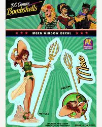 Dc Bombshells Mera Window Decals 1