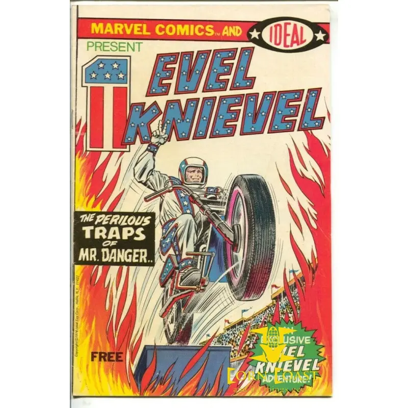 Evel Knievel #0 1974-Marvel-1St Issue-Ideal Toys Promo Comic-Motorcycle Cover-Vf 1