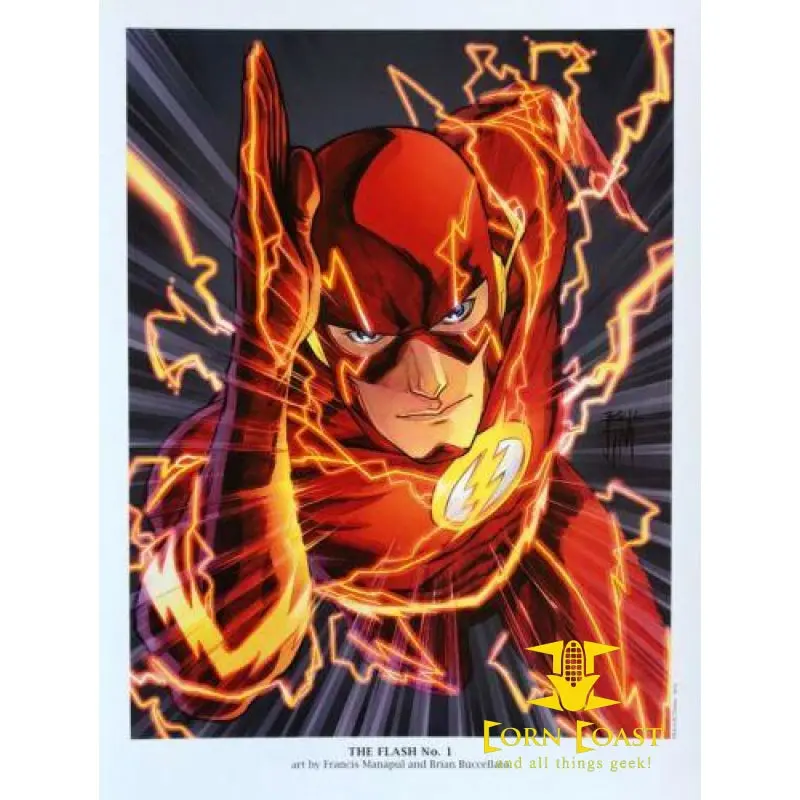 Francis Manapul The Flash 1 Dc New 52 Portfolio Plate 2011 Framed 1