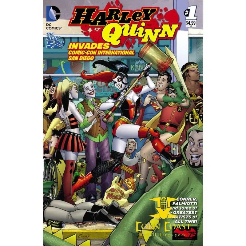 Harley Quinn Invades Comic Con Intl San Diego (2014) #1A 1