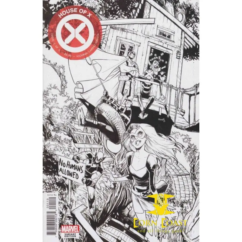 House Of X #1 One Per Store Humberto Ramos Black & White Variant Nm 1