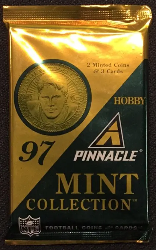 1997 Pinnacle Mint Collection Coins Nfl Football Trading Cards Factory Sealed 1