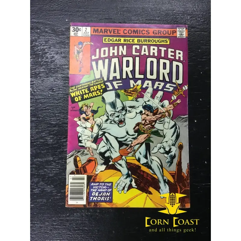 John Carter Warlord Of Mars (1977 Marvel) #2 Vf 1